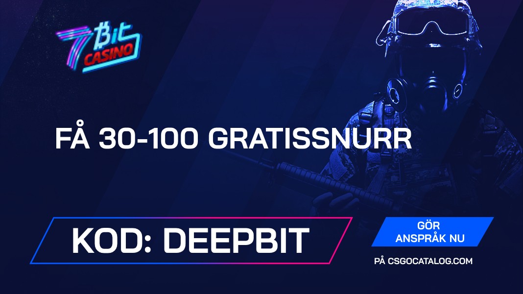 7BitCasino Kampanjkod 2026: Använd ”DEEPBIT” för 30 – 100 gratissnurr