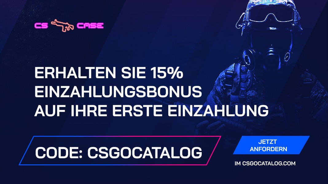 CSCase Bonus Code 2026: Verwenden Sie „CSGOCATALOG“ und + 15% Einzahlungsbonus