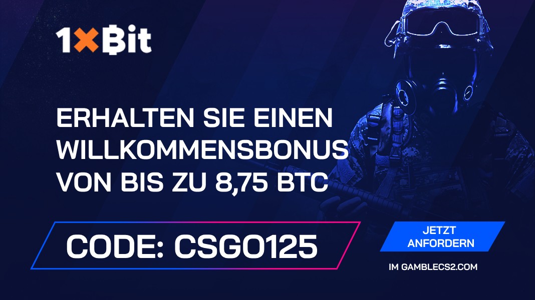 1xBit Promo Code 2026: Verwenden Sie “CSGO125” und erhalten Sie einen Willkommensbonus von bis zu 8,75 BTC