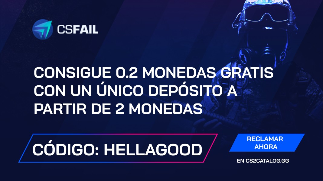 CS.Fail Código Promocional 2026: Utilice «hellagood» y obtener 0,2 monedas de forma gratuita con un depósito de una sola vez a partir de 2 monedas