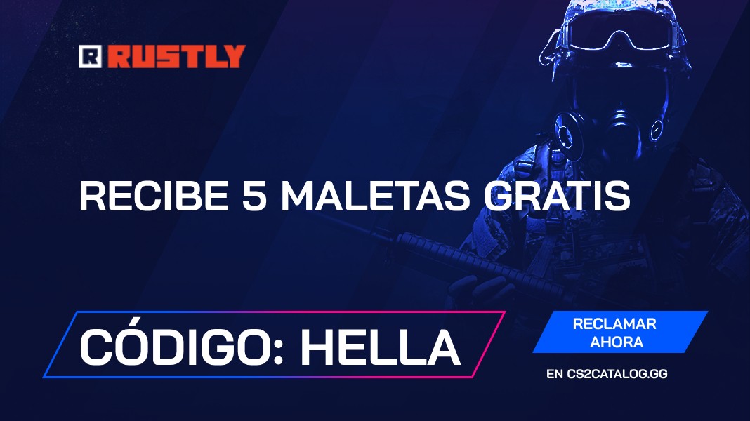 Código promocional Rustly 2026: Usa «Hella» y consigue 5 cajas gratis