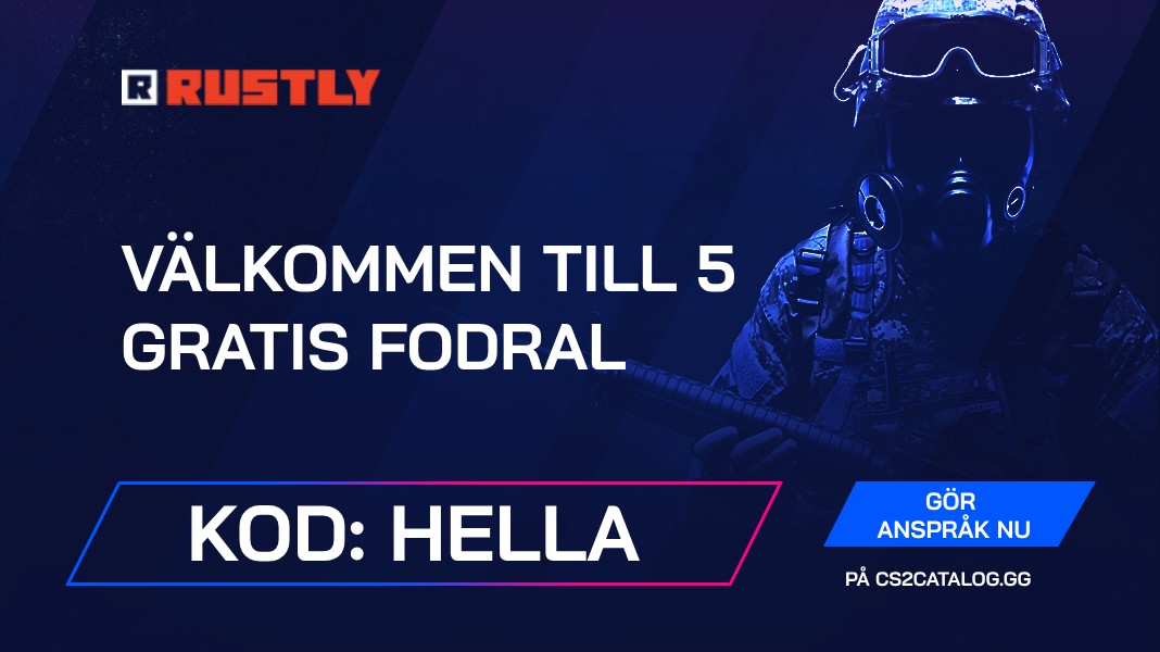 Rustly Kampanjkod 2026: Använd ”Hella” och få 5 gratis fodral