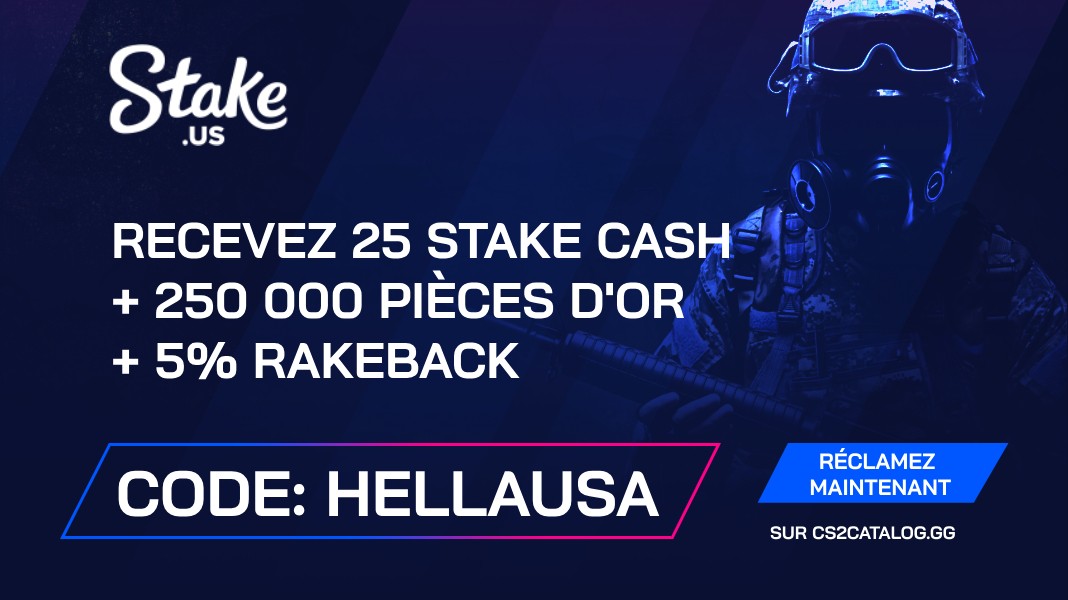 Codes de parrainage de Stake.US 2026: Utilisez « HellaUSA » et recevez 25 Stake Cash + 250,000 Gold Coins + 5% rakeback