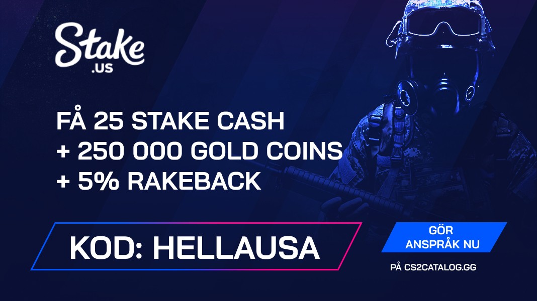 Stake.US Referral Codes 2026: Använd ”HellaUSA” och få 25 Stake Cash + 250,000 Gold Coins + 5% rakeback