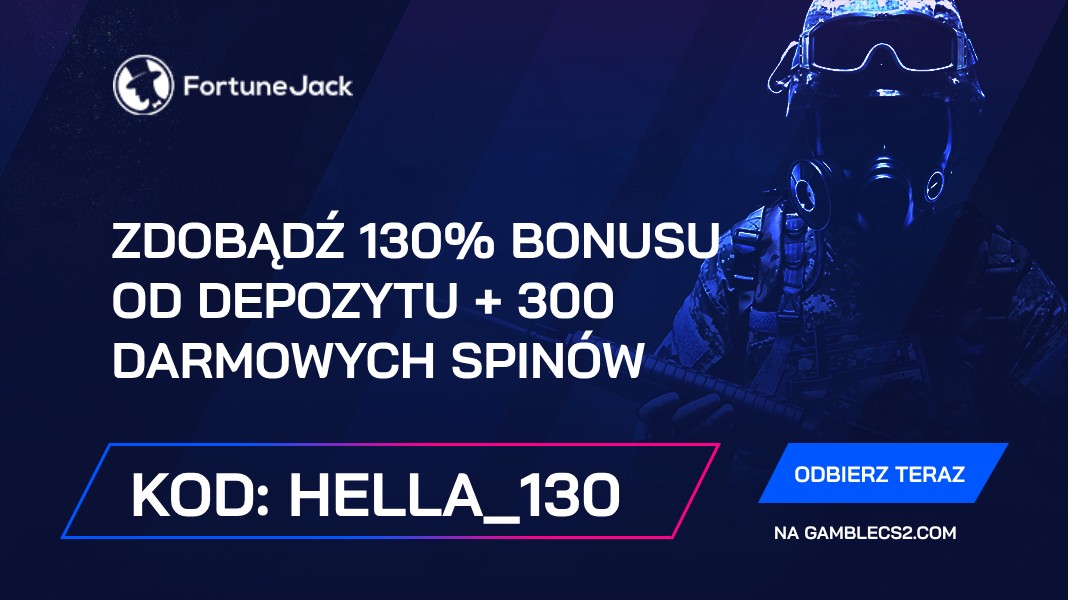 Kod promocyjny FortuneJack 2026: Użyj “Hella_130” i Zdobądź 130% bonusu od depozytu + 300 darmowych spinów