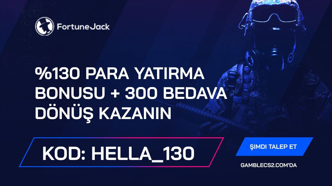 FortuneJack Promosyon Kodu 2026: “Hella_130” kullanın ve %130 para yatırma bonusu + 300 bedava dönüş kazanın